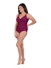 Seaspray Mock Wrap Longer Length Tummy Control Swimsuit - Image 4 of 5