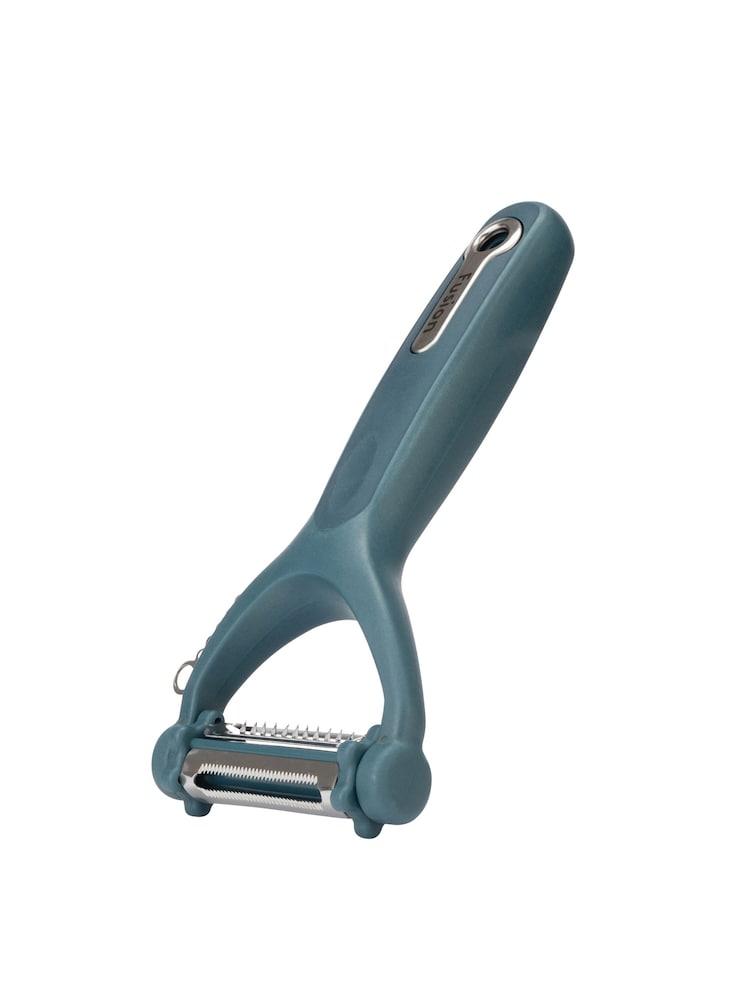 Fusion Blue Set of 4 Can Opener, Multi Peeler, Pizza Cutter and Garlic Press - Image 4 of 4