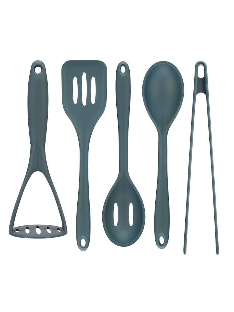 Fusion Blue Utensils Set of 5 - Image 2 of 4 Fusion Blue Utensils Set of 5 - Image 2 of 4