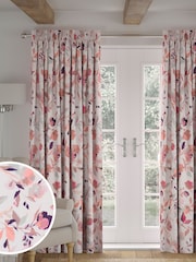 Natural Restore Floral Made to Measure 100% Cotton Curtains - Image 1 of 9