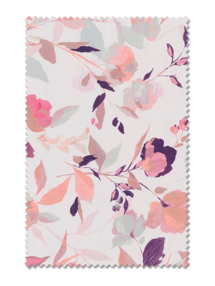 Natural Restore Floral Made to Measure 100% Cotton Curtains - Image 9 of 9