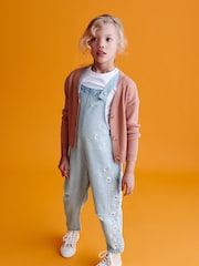 Light modra Denim - Daisy Vezene hlače z naprsnikom in naramnicami (3-16yrs) - Slika 2 iz 8