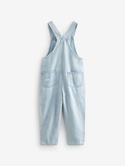 Light modra Denim - Daisy Vezene hlače z naprsnikom in naramnicami (3-16yrs) - Slika 7 iz 8