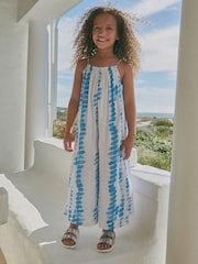 Blue Tie Dye Playsuit (3-16yrs) - Image 2 of 6