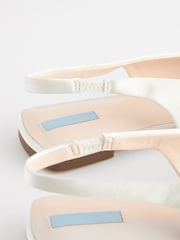 Ivory Forever Comfort Wedding Satin Heart Trim Bridal Shoes - Image 4 of 5