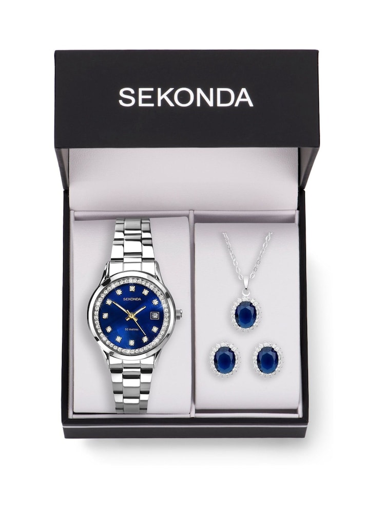 Sekonda Blue Catherine 3 Piece Gift Set - Image 8 of 8