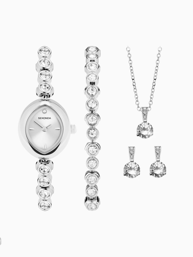 Sekonda Silver 4 Piece Dress Gift Set - Image 2 of 6
