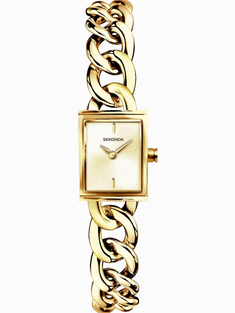 Sekonda Ladies Claudia Gold Brass Bracelet Watch - Image 1 of 5 Sekonda Ladies Claudia Gold Brass Bracelet Watch - Image 1 of 5