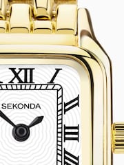 Sekonda Ladies Monica Gold Alloy Bracelet with White Dial Watch - Image 5 of 6
