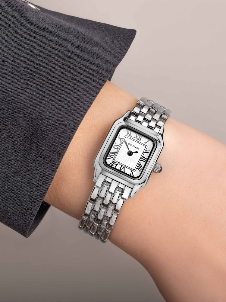 Sekonda Ladies Quinn Silver Alloy Bracelet White Watch - Image 6 of 6