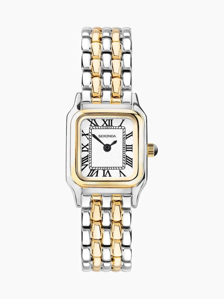 Sekonda Ladies Monica Two Tone Alloy Bracelet with White Dial Watch - Image 2 of 6