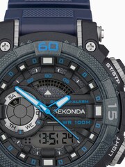 Sekonda Malvern Men’s Blue Plastic Strap Digital Watch - Image 4 of 6