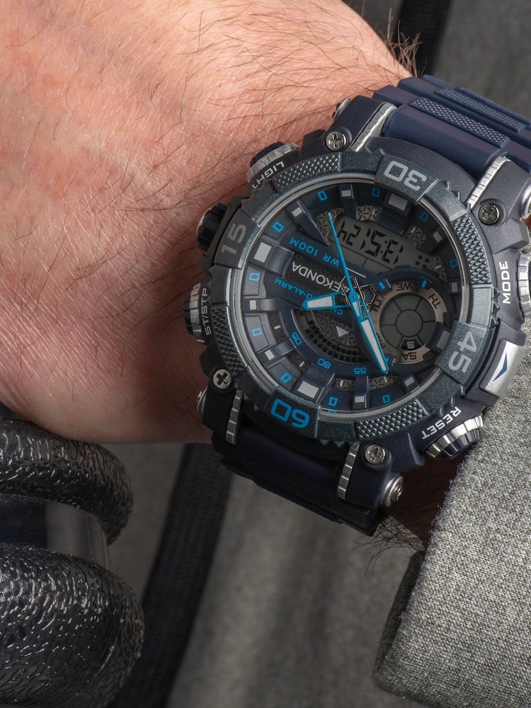 Sekonda Malvern Men’s Blue Plastic Strap Digital Watch - Image 6 of 6