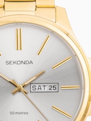 Sekonda Jones Men’s Gold Tone Stainless Steel Bracelet Watch - Image 3 of 6