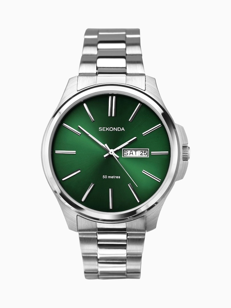 Sekonda Jones Men’s Silver Stainless Steel Bracelet Watch - Image 2 of 6