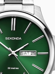 Sekonda Jones Men’s Silver Stainless Steel Bracelet Watch - Image 6 of 6