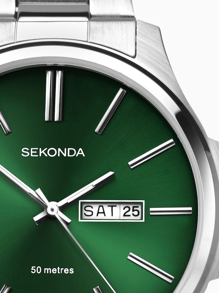 Sekonda Jones Men’s Silver Stainless Steel Bracelet Watch - Image 6 of 6