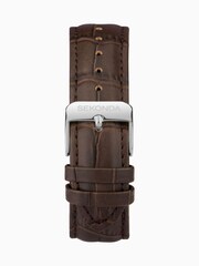 Sekonda Mens Armstrong Brown Leather Strap Moon Phase Watch - Image 3 of 6