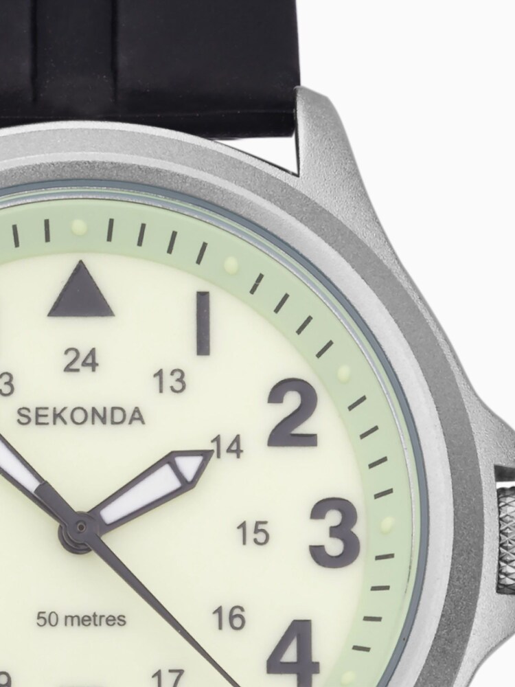 Sekonda Mens Altitude Black Rubber Strap Watch - Image 2 of 5