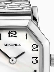 Sekonda Ladies Mila Silver Expander Bracelet with White Mother of Pearl Dial Watch - Image 4 of 4