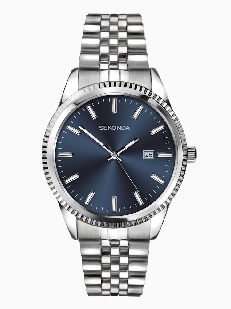 Sekonda Mens Classic 40mm King Watch Stainless Steel Bracelet Dial - Image 2 of 6