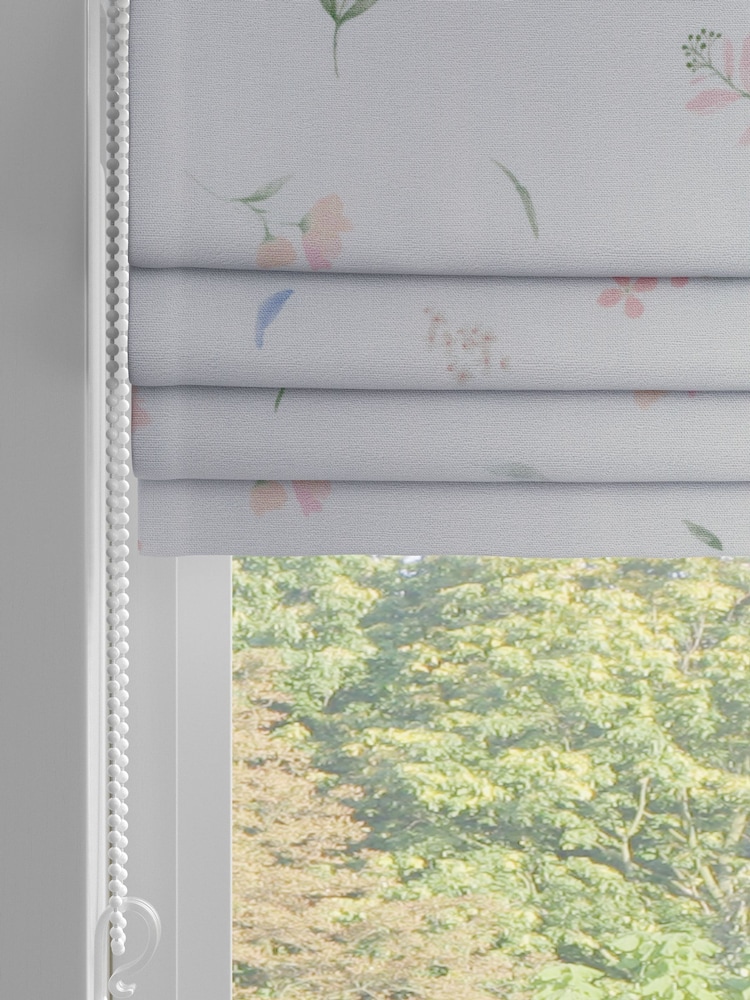 White Ditsy Floral Made to Measure Roman 100% Cotton Blind - Image 2 of 6