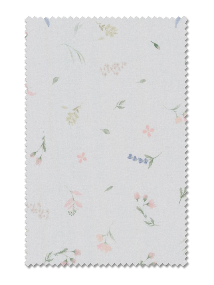 White Ditsy Floral Made to Measure Roman 100% Cotton Blind - Image 6 of 6