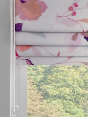 Natural Restore Floral Made to Measure Roman 100% Cotton Blind - Image 2 of 6