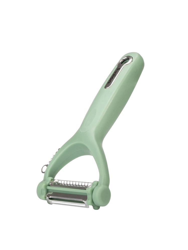 Fusion Green Set of 4 Can Opener, Multi Peeler, Pizza Cutter and Garlic Press - Image 4 of 4