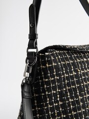 Monochrome Bouclé Shoulder Bag - Image 7 of 9