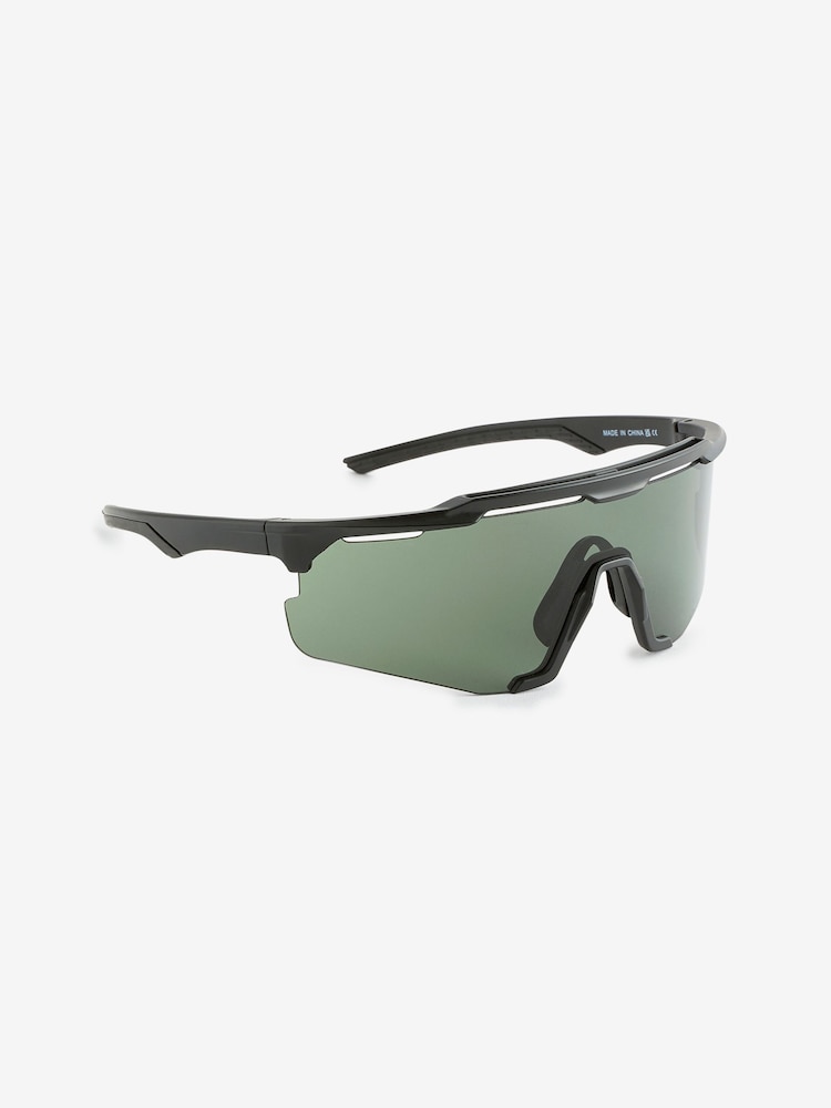 Black Sport Visor Sunglasses - Image 4 of 4