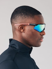 Reflective Sport Visor Sunglasses - Image 1 of 5