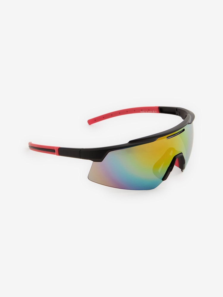 Reflective Sport Visor Sunglasses - Image 2 of 5