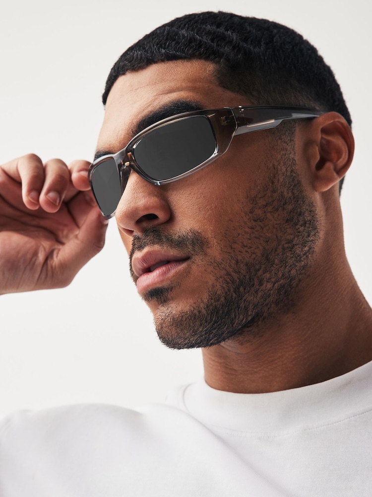 Smoke Grey Sport Polarised Sunglasses - Image 1 of 6