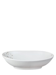 Denby White Porcelain Arc Stars Serving Bowl - Image 3 of 4