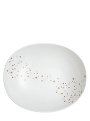 Denby White Porcelain Arc Stars Serving Bowl - Image 4 of 4