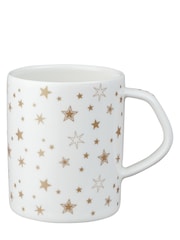 Denby White Porcelain Stars Set of 2 Small Mugs - Image 3 of 4