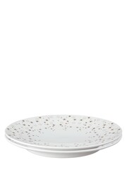 Denby White Porcelain Arc Stars Set of 2 Large Plates - Image 2 of 4