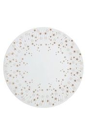 Denby White Porcelain Arc Stars Set of 2 Large Plates - Image 4 of 4