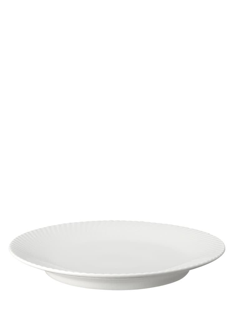 Denby White Porcelain Arc Set of 4 Medium Plates - Image 4 of 4