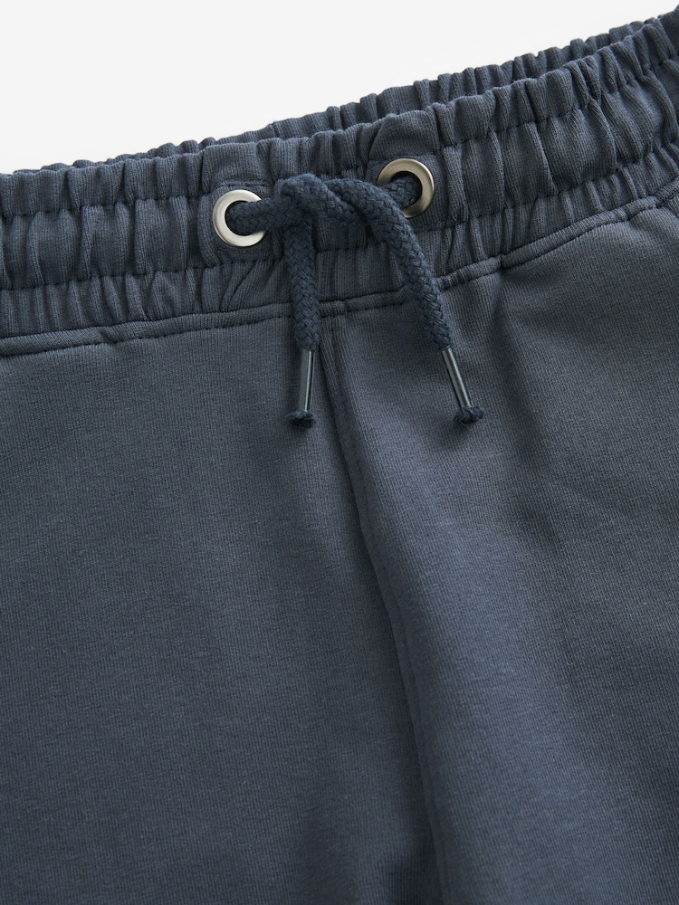 Navy Blue Longer Length Skinny Fit Joggers (3-16yrs) - Image 3 of 3