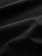 Noir - Ajustement régulier - Long Sleeve Heavyweight 100% Cotton T-Shirt - Image 7 de 7