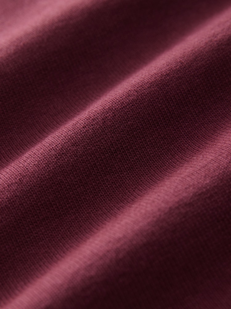 Burgundy Red Relaxed Fit 100% Cotton Heavyweight T-Shirt - Image 7 of 7 Burgundy Red Relaxed Fit 100% Cotton Heavyweight T-Shirt - Image 7 of 7