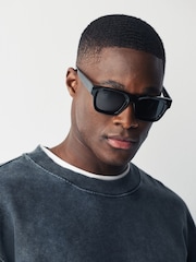 Black Wayfarer Polarised Sunglasses - Image 1 of 1