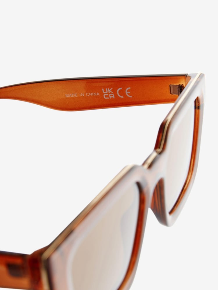 Braun - Wayfarer Polarisierte Sonnenbrille - Bild 5 von 5