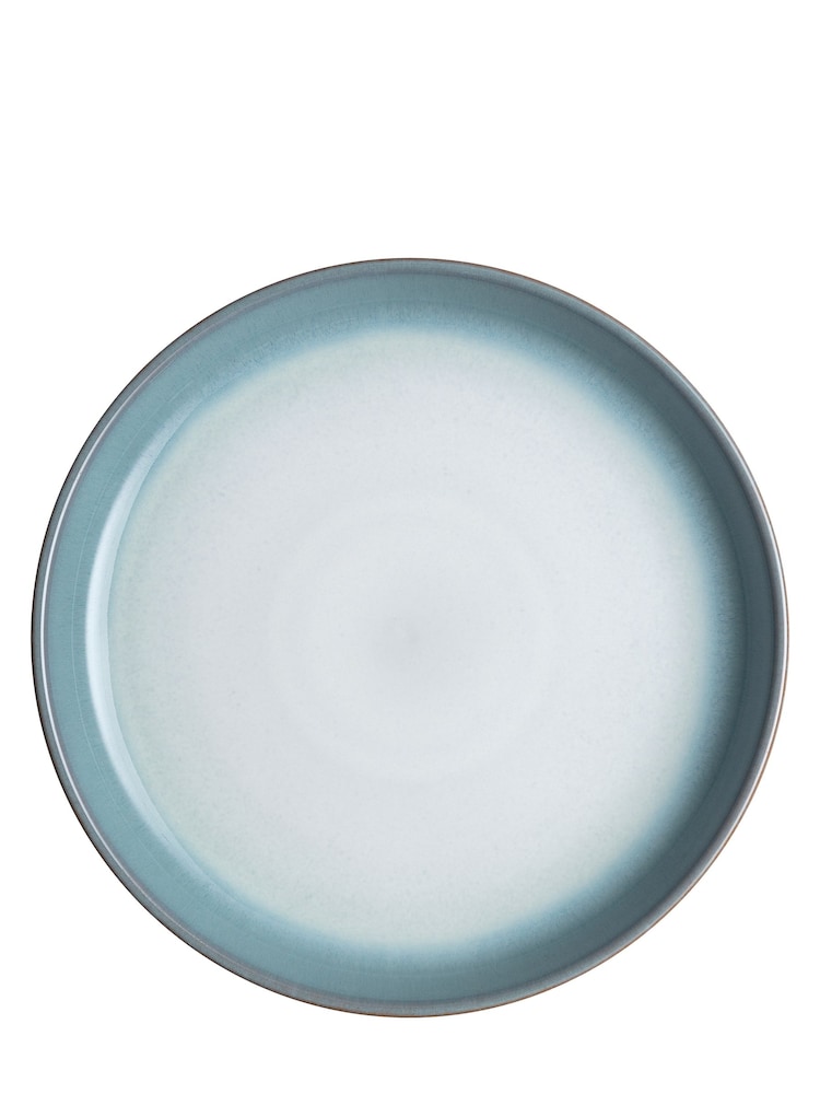 Denby Green Azure Haze Set of 4 Medium Coupe Plates - Image 4 of 4