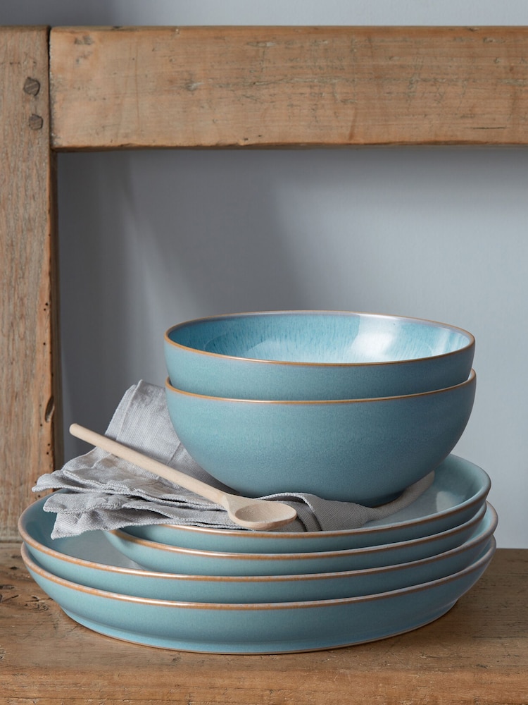 Denby Green Azure Haze 12 Piece Dinnerware Set - Image 1 of 4