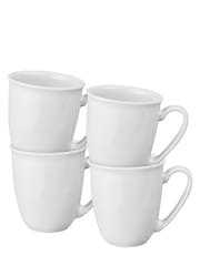 Denby White Elements Set of 4 Coffee Mugs - Image 2 of 4