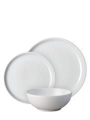 Denby White Elements Coupe 12 Piece Dinnerware Set - Image 4 of 4