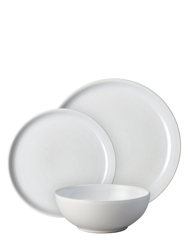 Denby White Elements Coupe 12 Piece Dinnerware Set - Image 4 of 4